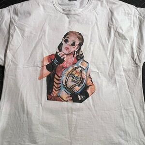 FOURTH ROPE SHAWN MICHAELS Champion White Short Sleeve Tee with Vibrant Graphic